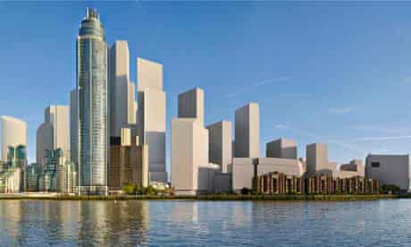 How the view along the Thames from Vauxhall might look