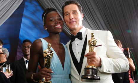<em>Easily</em> the best speeches … Matthew McConaughey and Lupita Nyong'o.