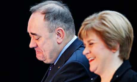 First Minister Alex Salmond and First Minister Nicola Sturgeon 