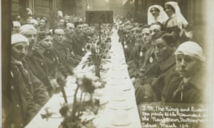 King George V Queen Mary tea party wounded soldiers