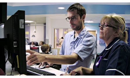 Staff at work at Queen's hospital in Romford