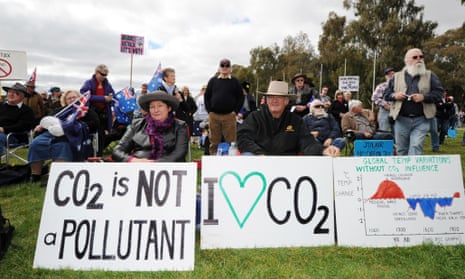 Anti-carbon tax protesters known as The Convoy of No Confidence