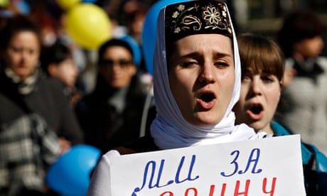 Crimean protester