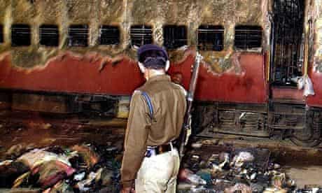 The remains of the train, in which 59 Hindu activists were killed in 2002 in Gujarat.