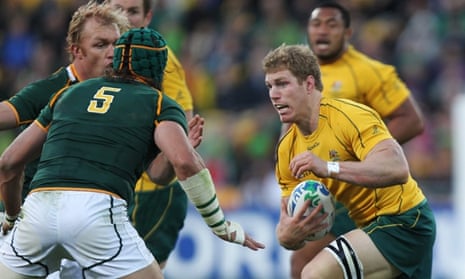 David Pocock in action against South Africa at the 2011 World Cup.