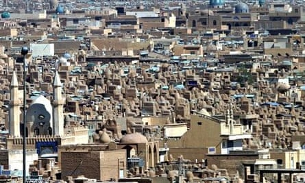 The vast cemetery in Najaf, where 5 million bodies lie buried