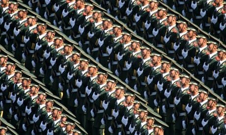 Soldiers from the Chinese People's Liberation Army