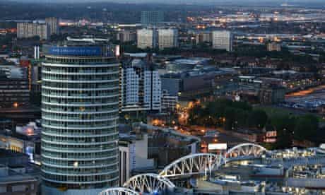 Birmingham city skyline 