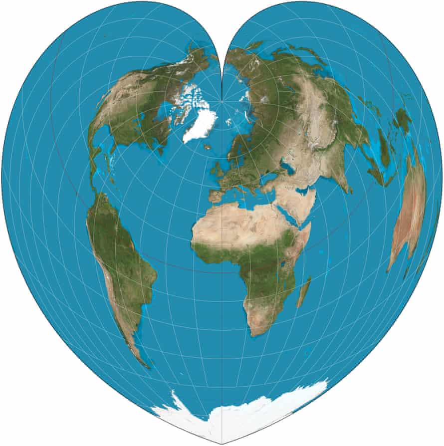 Heart-shaped globe