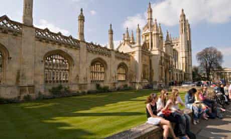 Students at King's College, University of Cambridge