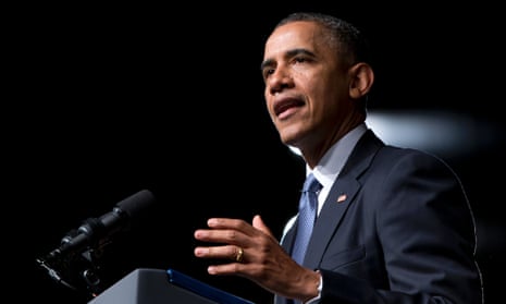President Obama speaks at the LBJ Presidential Library.