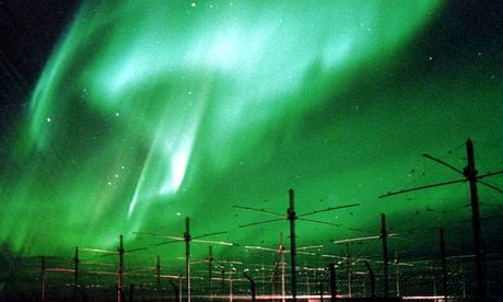 HAARP array and aurora borealis