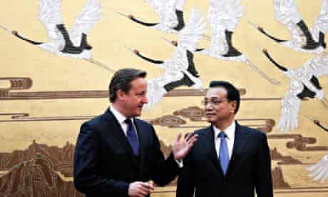 David Cameron meets Chinese premier Li Keqiang during his Beijing trip 