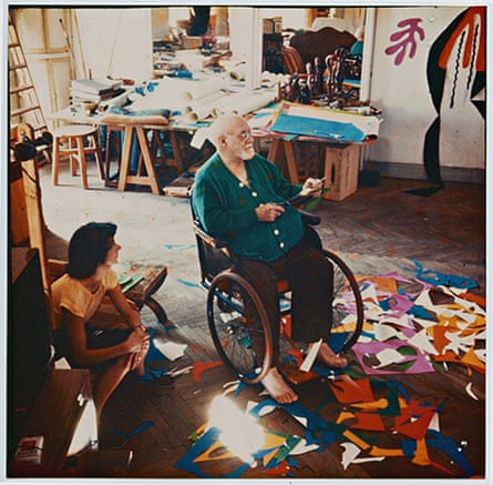 Henri Matisse in his studio