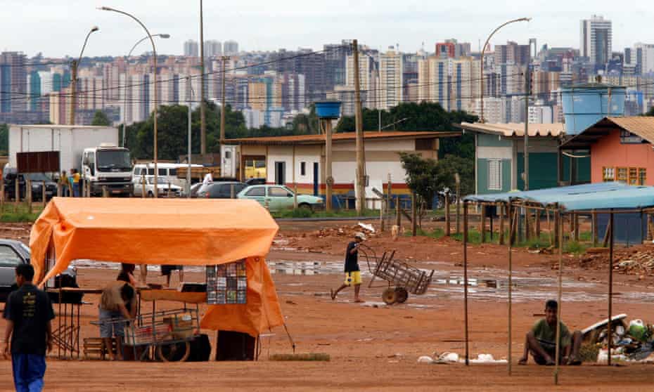 The Vila Estrutural slum near  Brasilia