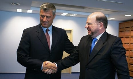 Christopher Dell with Kosovo PM