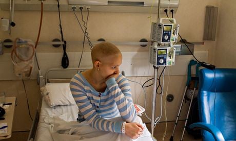 A girl getting chemotherapy 