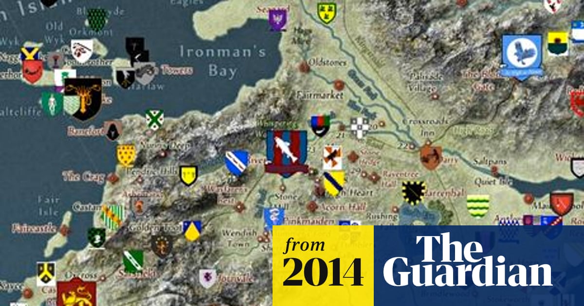 Game of Thrones fans create an interactive map of Westeros... via Google Maps