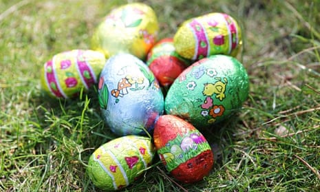 Mini chocolate Easter eggs