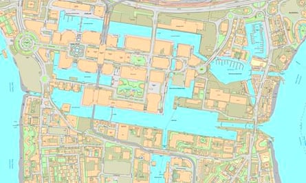 Docklands map