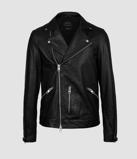 Hemsley leather biker jacket, £358, allsaints.com