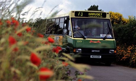 A bus service in rural Suffolk