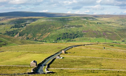View over Buttertubs pass in The Yorkshire Dales 