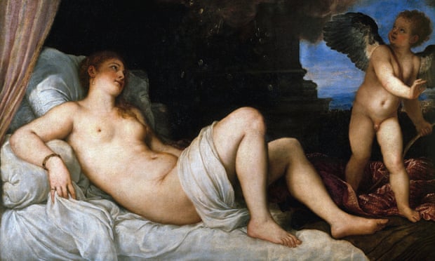 Titian and other European classicists rarely went for a lot of hair down there in their female nudes.