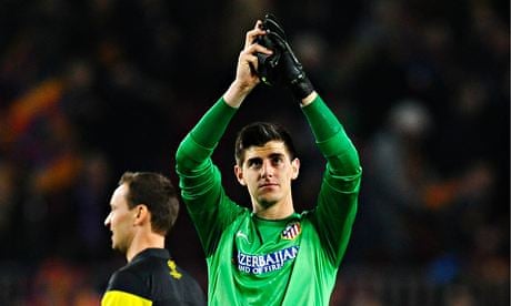 Chelsea's Thibaut Courtois is on loan at Atlético Madrid