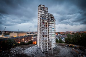 The last months of the Plean St High Rise Flats in Glasgow in 2010