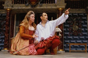 Mark Rylance and Joanna McCallum in Hamlet, May 2000
