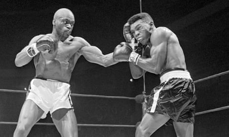 Rubin 'Hurricane' Carter, left, fighting Gomeo Brennan in New York in 1963.