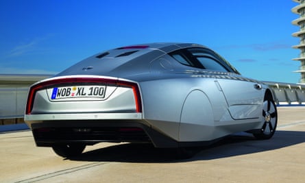 Retro-future … the XL1 is 'the world's most efficient liquid-fuelled production car'.