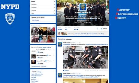 NYPD Twitter page
