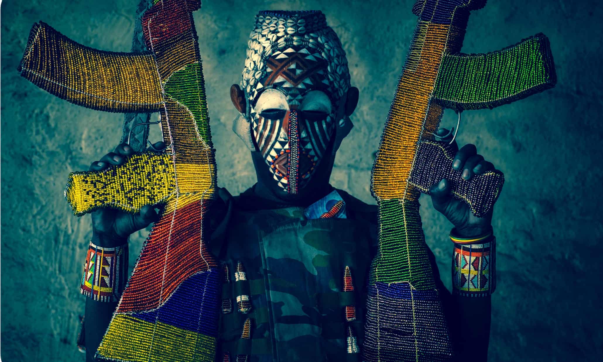 Ghosts: AK-47 guns made from beads and wire - in pictures