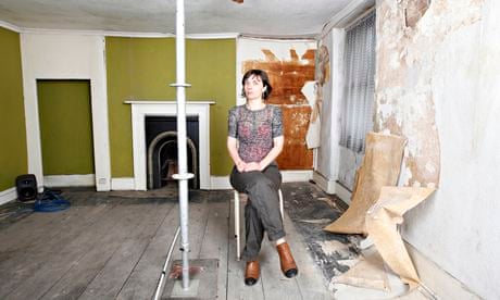 Artist Saskia Olde Wolbers at the Brixton house where Vincent Van Gogh once lodged