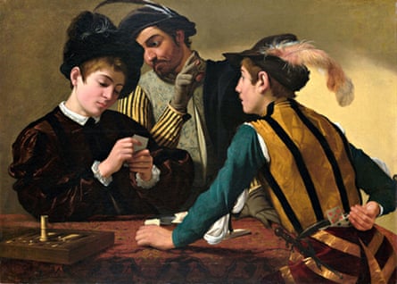 The Cardsharps (c 1595) by Caravaggio
