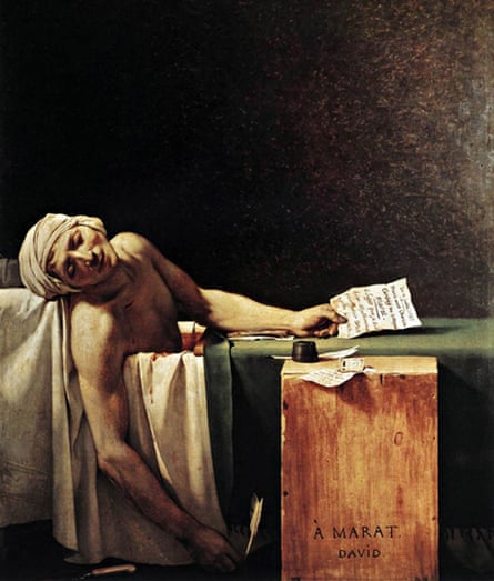The Death of Marat (1754) by Jacques-Louis David