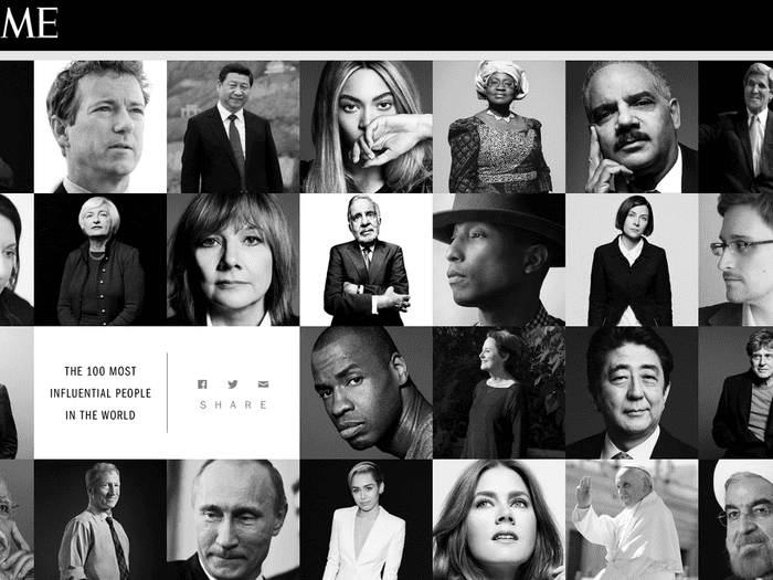 Beyoncé, Clinton and Snowden: Time lists its 100 most influential people, Time magazine