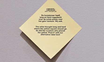 De Botton, Armstrong, exhibition label