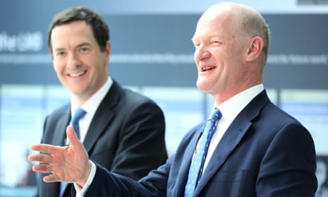 David Willets and George Osborne during a visit to Cambridge today, as they announce a new £200 million polar research ship as part of efforts to turn scientific expertise into economic success.
