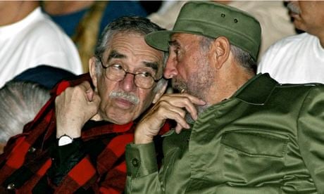 Fidel Castro (right) and Gabriel Garcia Marquez in Havana in 2002