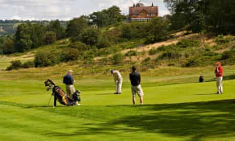 Golfers on Reigate Heath Golf Course