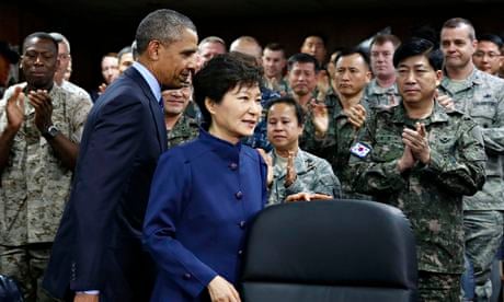 Barack Obama and South Korean president Park Geun-hye