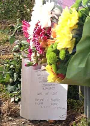 Bouquet laid outside Corpus Christi college