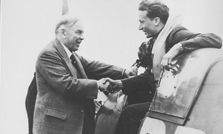Bill Ash returning from a 1941 dogfight with the then prime minister of Canada, Mackenzie King