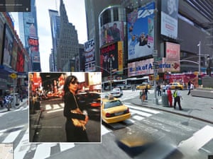 Album covers in Google Street View