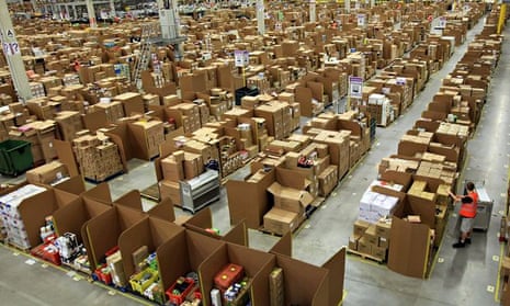 The Amazon warehouse in Swansea