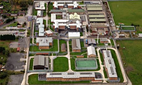 aerial view of Hindley young offender institution near Wigan. 
