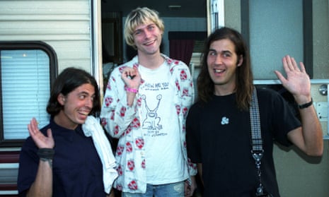 Dave Grohl, Kurt Cobain and Kirst Novoselic of Nirvana.